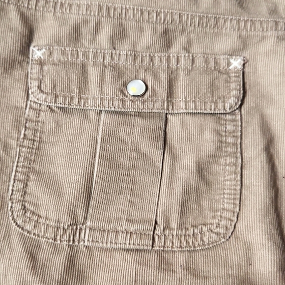 Horny Toad Corduroy Tan Cotton Casual Sport Skirt Size 6 - Picture 9 of 12